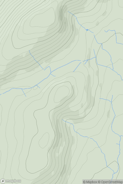 Thumbnail image for Pen-y-gaer [South-West Wales] showing contour plot for surrounding peak